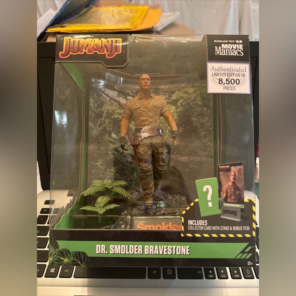 DR. SMOLDER BRAVESTONE - JUMANJI McFarlane Toys Movie Maniacs 6" Limited Edition
